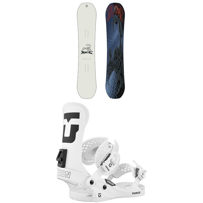 Public Snowboards - Public Snowboards Display Snowboard + Union Force Classic Snowboard Bindings 2026