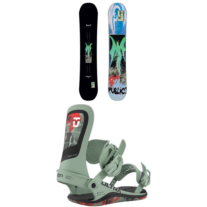 Public Snowboards - Public Snowboards Statement Snowboard + Union Ultra Snowboard Bindings 2026