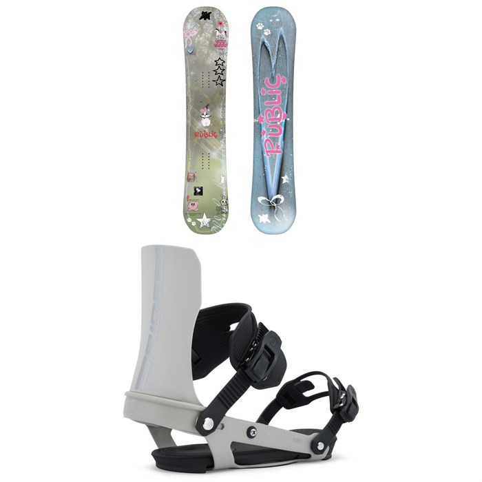 Public Snowboards - Public Snowboards Jibgurl Snowboard + Ride Specter Snowboard Bindings - Women's 2026