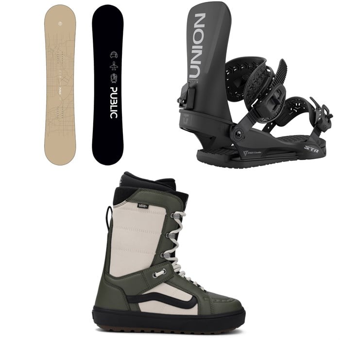 Public Snowboards - Public Snowboards General Snowboard + Union STR Snowboard Bindings + Vans Hi Standard OG Snowboard Boots 2026