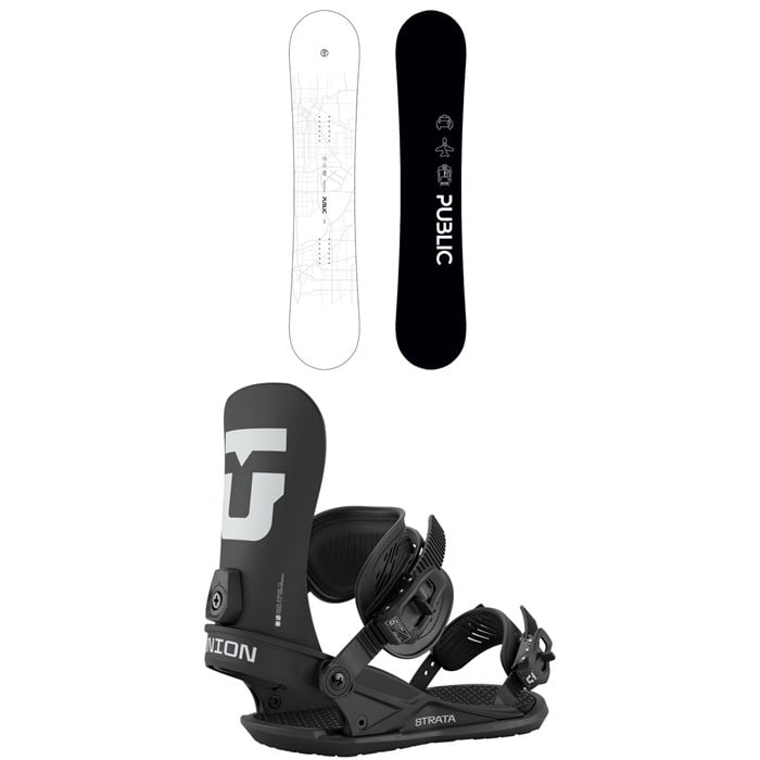 Public Snowboards - Public Snowboards General Snowboard + Union Strata Snowboard Bindings 2026