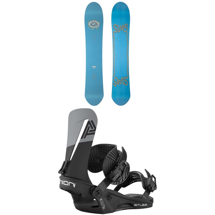 Sims - Sims Nub Snowboard + Union Atlas Snowboard Bindings 2026