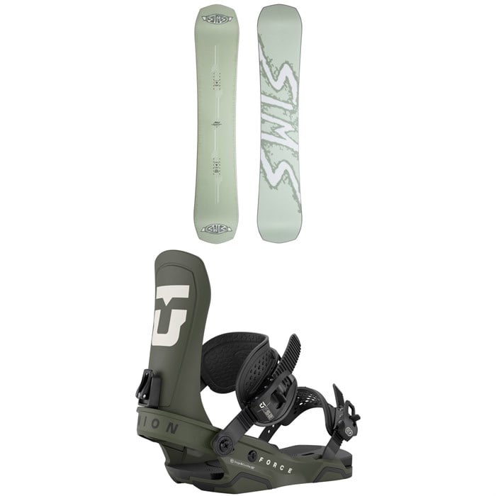 Sims - Sims Distortion Snowboard + Union Force Snowboard Bindings 2026