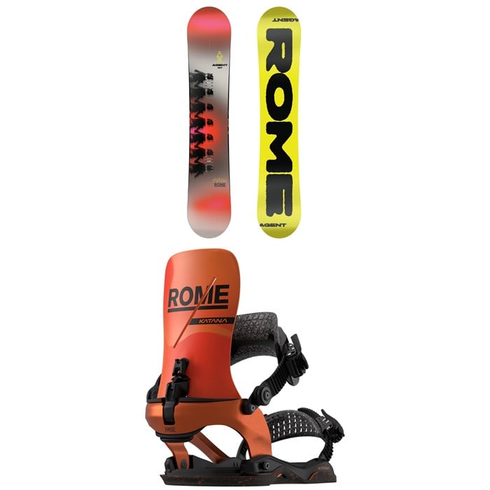 Rome - Rome Agent Snowboard + Katana AW FASE Snowboard Bindings 2026