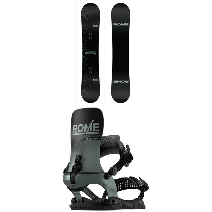 Rome - Rome Agent Pro Snowboard + Katana AW FASE Snowboard Bindings 2026
