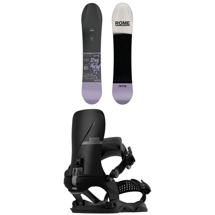 Rome - Rome Service Dog Snowboard + Katana AW FASE Snowboard Bindings 2026