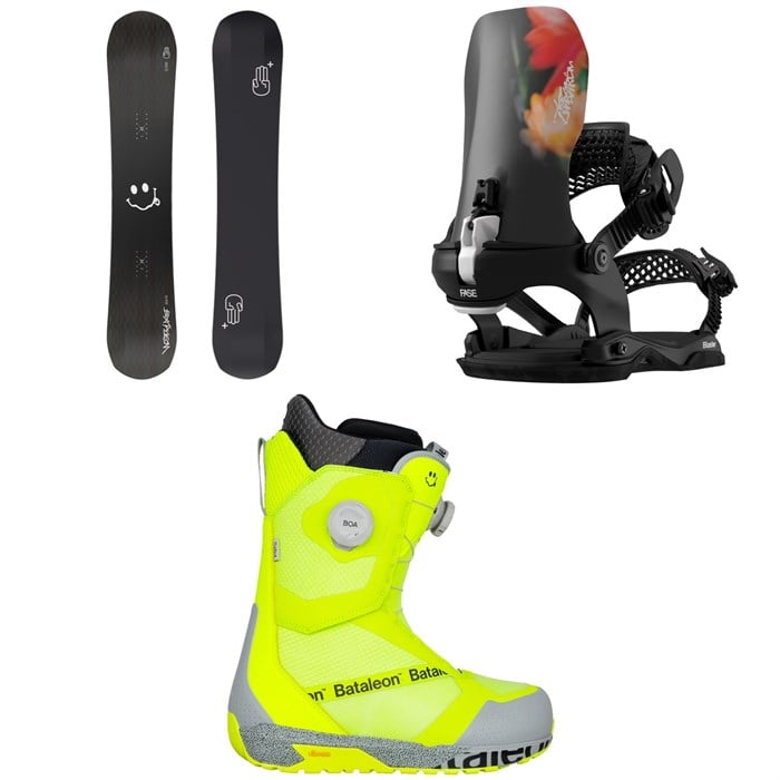 Bataleon - Bataleon Evil Twin+ Snowboard + Blaster Pro AW Fase Snowboard Bindings + Salsa Boa Snowboard Boots 2026