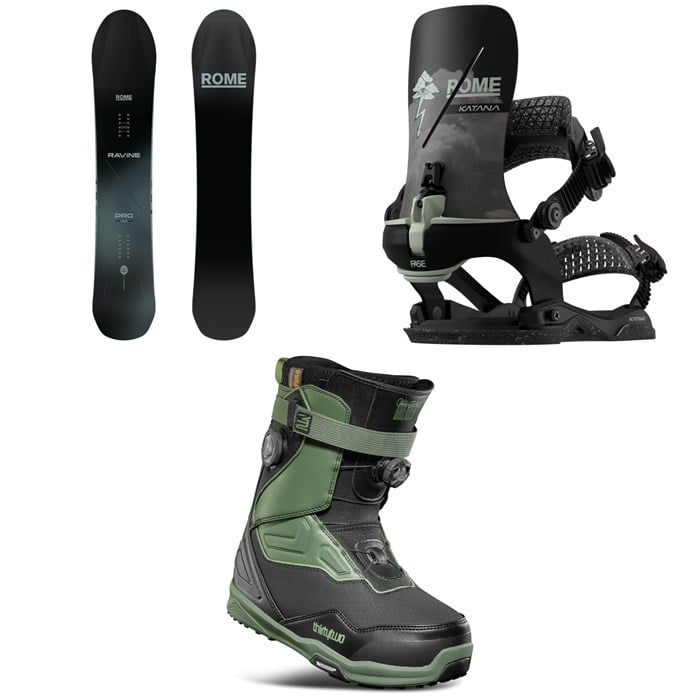 Rome - Rome Ravine Pro Snowboard + Katana AW FASE x Stale Snowboard Bindings + thirtytwo TM-2 XLT Double Boa Snowboard Boots 2026