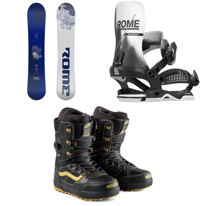 Rome - Rome Rene-Gade Snowboard + Katana AW Snowboard Bindings + Vans Invado Pro x Rene Snowboard Boots 2026