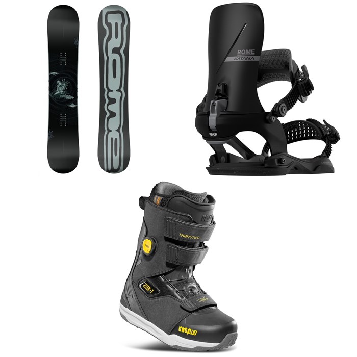 Rome - Rome Artifact Pro Snowboard + Katana AW FASE Snowboard Bindings + thirtytwo ZB-1 Boa Snowboard Boots 2026