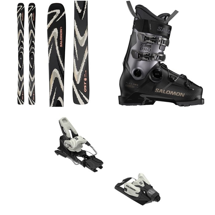 Salomon - Salomon QST 94 Skis + S/Pro Supra BOA 120 Ski Boots + Strive 14 GW Ski Bindings 2026