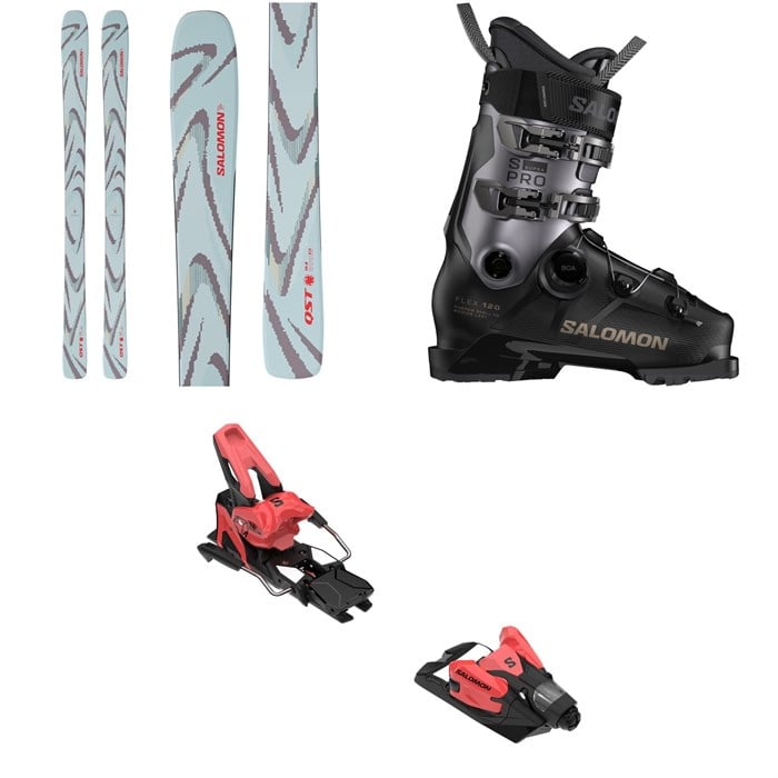 Salomon - Salomon QST 94 Skis + S/Pro Supra BOA 120 Ski Boots + Strive 14 GW Ski Bindings 2026