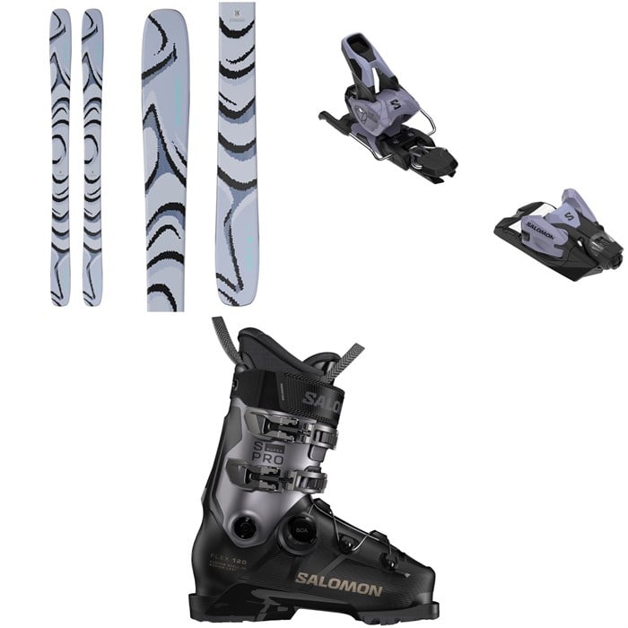 Salomon - Salomon QST 100 Skis + Strive 12 GW Ski Bindings + S/Pro Supra BOA 120 Ski Boots 2026