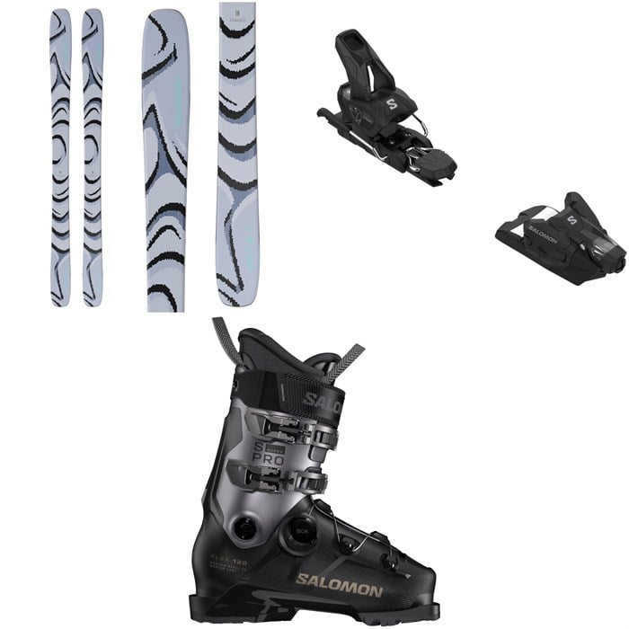 Salomon - Salomon QST 100 Skis + Strive 12 GW Ski Bindings + S/Pro Supra BOA 120 Ski Boots 2026