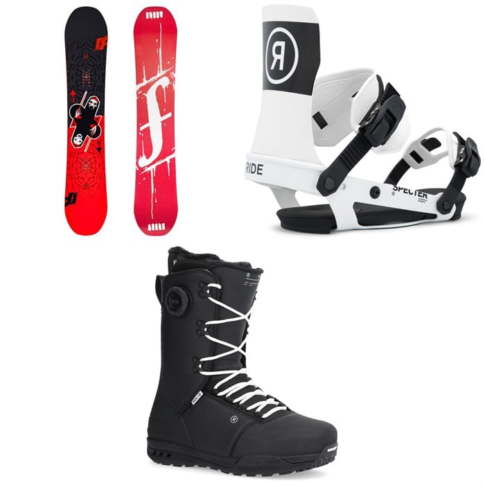 Forum - Forum Destroyer Snowboard + Ride Specter Snowboard Bindings + Fuse Snowboard Boots 2026