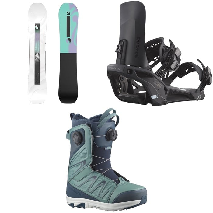 Salomon - Salomon Bliss X Snowboard + XA Supermatic Snowboard Bindings + Ivy BOA SJ Snowboard Boots - Women's