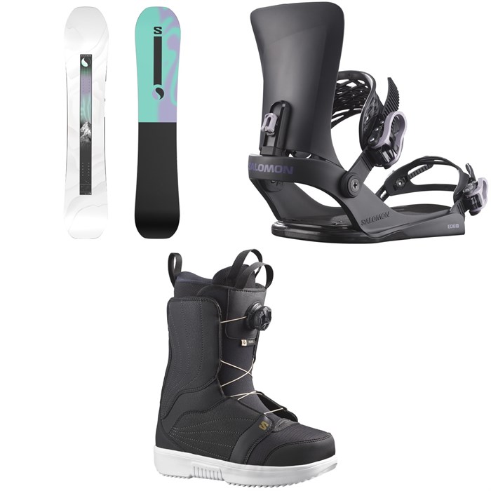Salomon - Salomon Bliss X Snowboard + EDB X Snowboard Bindings + Pearl Boa Snowboard Boots - Women's 2026