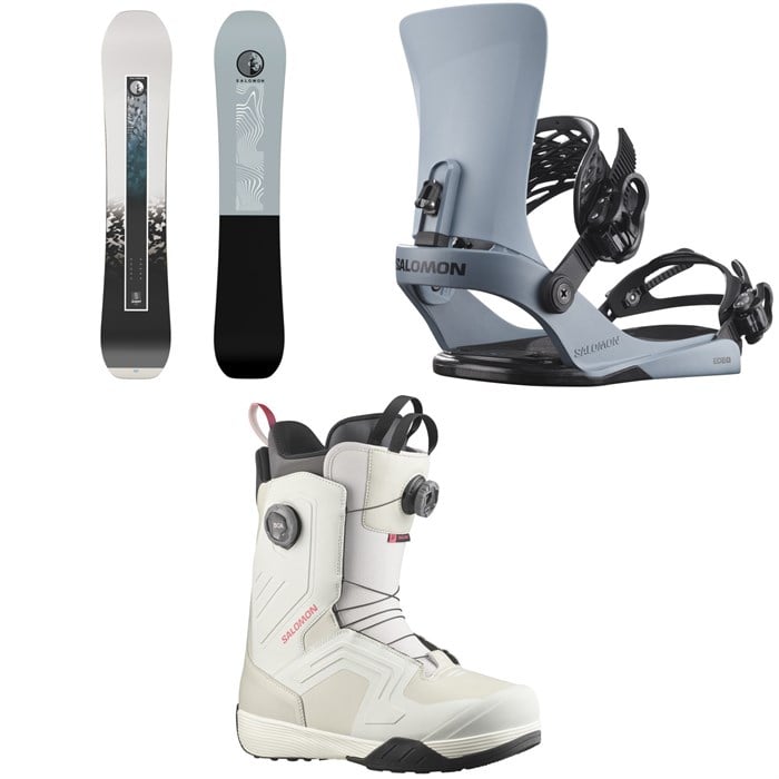 Salomon - Salomon Sight X Snowboard + EDB X Snowboard Bindings + Dialogue Dual Boa Snowboard Boots