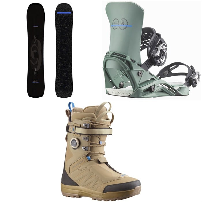 Salomon - Salomon Fastlane Snowboard + District Pro Snowboard Bindings + Echo Lace SJ Boa Snowboard Boots 2026