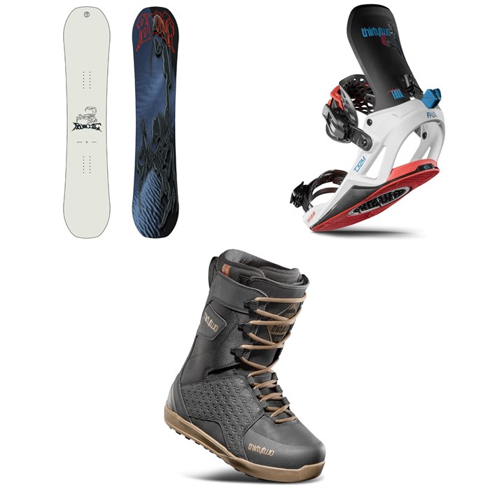 Public Snowboards - Public Snowboards Display Snowboard + thirtytwo T32M Fase Snowboard Bindings + Lashed Snowboard Boots 2026