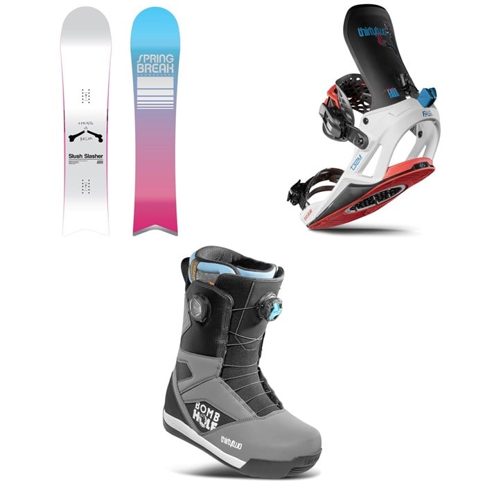 CAPiTA - CAPiTA Spring Break Slush Slashers 2.0 Snowboard + thirtytwo T32M Fase Snowboard Bindings + STW Double Boa x Bomb Hole Snowboard Boots 2026