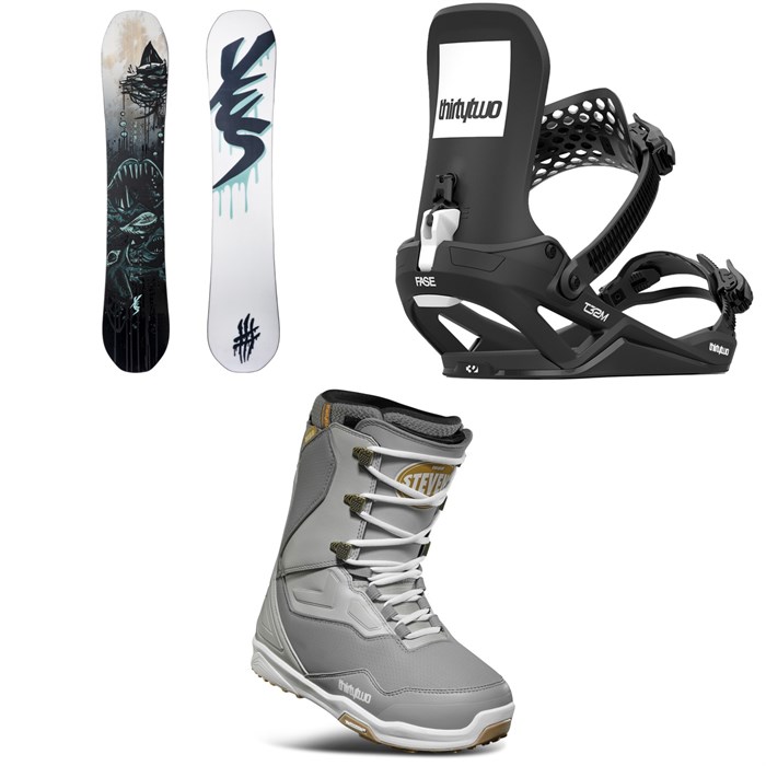 Yes. - Yes. Pick Your Line Snowboard + thirtytwo T32M Fase Snowboard Bindings + TM-2 Snowboard Boots 2026