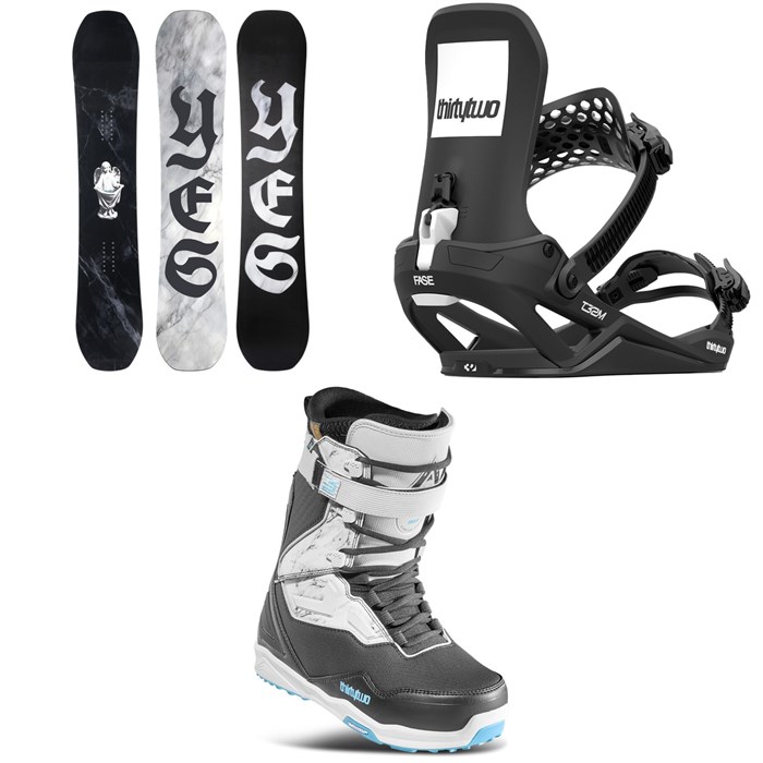 Yes. - Yes. Cream Halldor 3D Snowboard + thirtytwo T32M Fase Snowboard Bindings + TM-2 XLT x Halldor Snowboard Boots 2026
