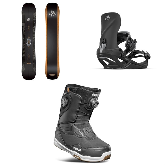 Jones - Jones Mountain Twin Pro Snowboard + Jones Mercury Fase Snowboard Bindings + thirtytwo TM-2 Double Boa Snowboard Boots 2026