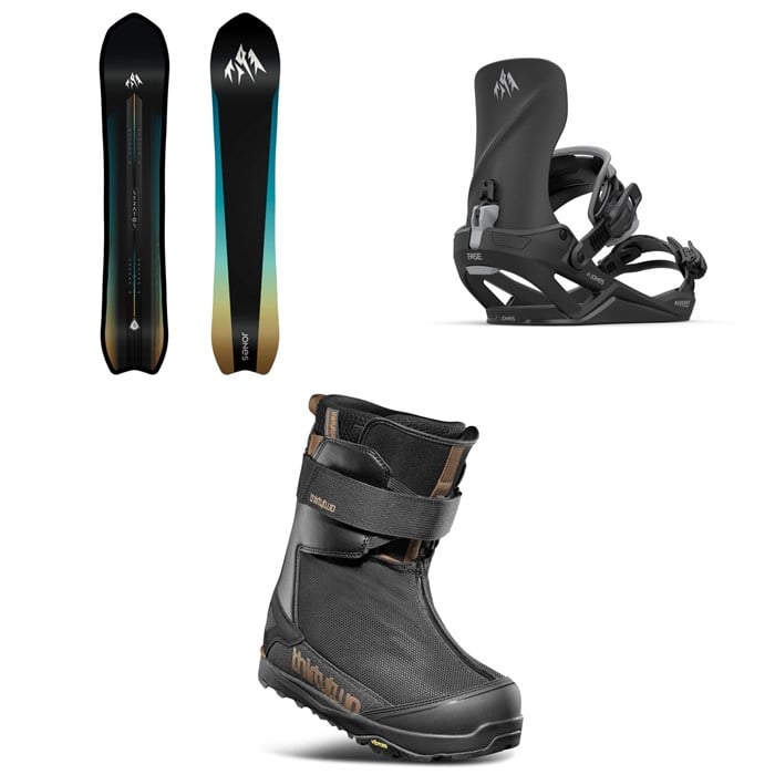 Jones - Jones Stratos Snowboard + Mercury Fase Snowboard Bindings + thirtytwo TM-2 Jones Snowboard Boots 2026