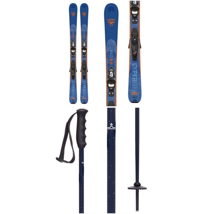 Rossignol - Rossignol Experience Pro Skis + Kid X 4 GW Bindings + evo Lil Send'r Adjustable Ski Poles - Kids'