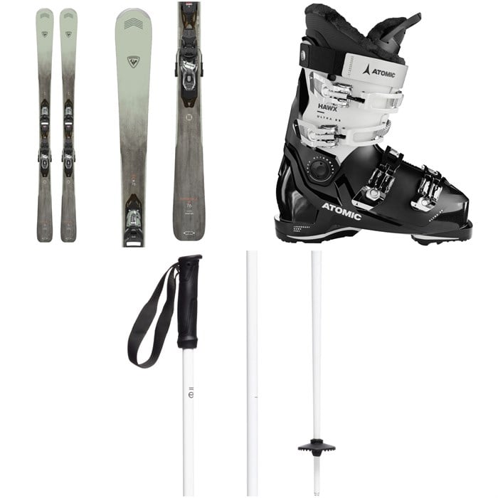 Rossignol - Rossignol Experience 76 Skis + Xpress 10 GW Bindings + Atomic Hawx Ultra 85 GW Ski Boots - Women's 2025 + evo Merge Ski Poles