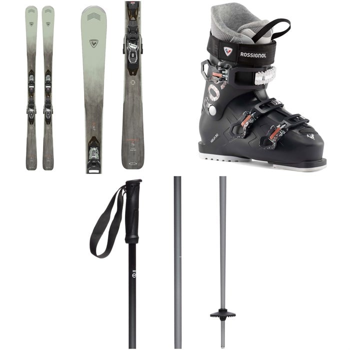 Rossignol - Rossignol Experience 76 Skis + Xpress 10 GW Bindings + Rossignol Kelia 50 Ski Boots - Women's 2025 + evo Merge Ski Poles