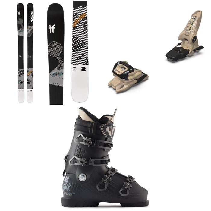 Faction - Faction Prodigy 2 Skis 2025 + Marker Jester 18 Pro ID Ski Bindings 2024 + Rossignol Alltrack Pro 100 MV Ski Boots 2025