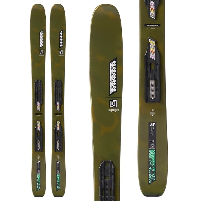 K2 - K2 Mindbender Jr Skis + FDT 7.0 Bindings - Kids' 2026