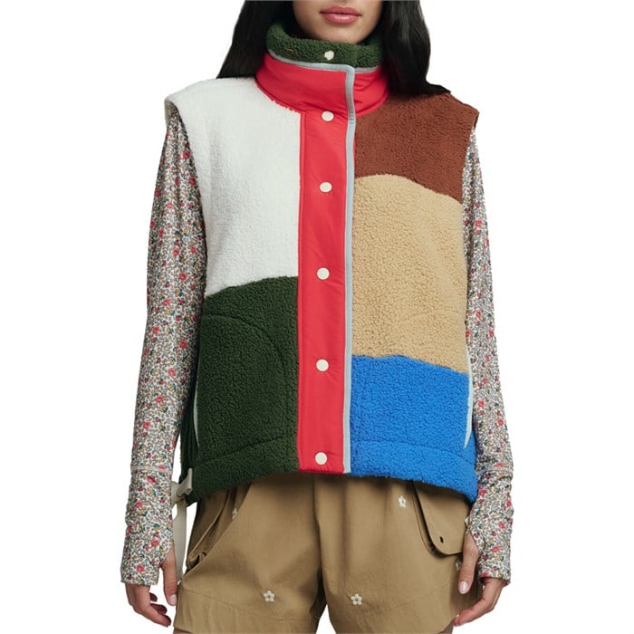 The Great Outdoors - The Great Outdoors The Plush Color Block Sierra Vest - Women's