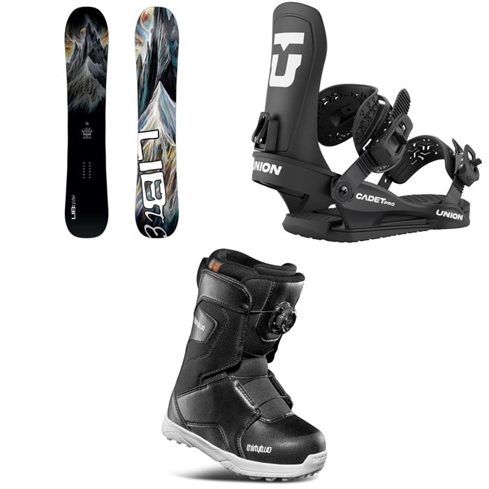 Lib Tech - Lib Tech Dynasword C3 Snowboard + Union Cadet Pro Snowboard Bindings + thirtytwo Lashed Boa Snowboard Boots - Kids' 2026