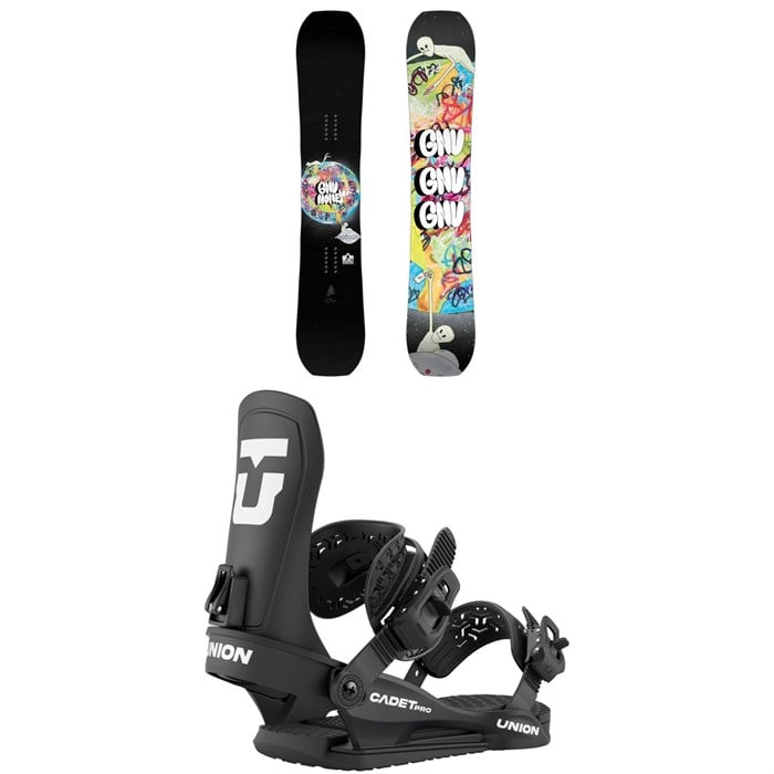GNU - GNU Young Money C2E Snowboard + Union Cadet Pro Snowboard Bindings - Kids' 2026