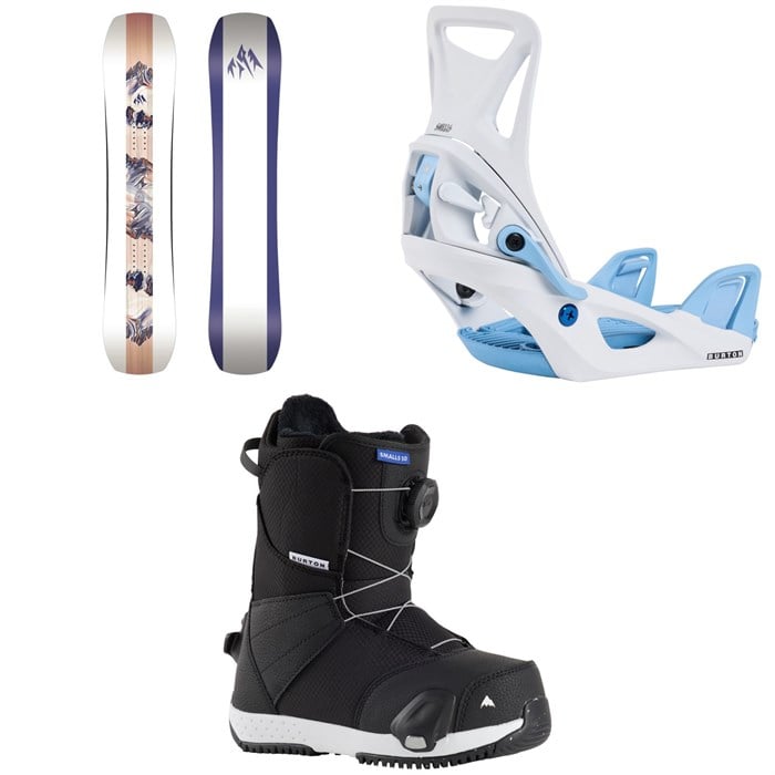 Jones - Jones Twin Sister Snowboard + Step On Snowboard Bindings + Smalls Step On Snowboard Boots - Kids' 2026
