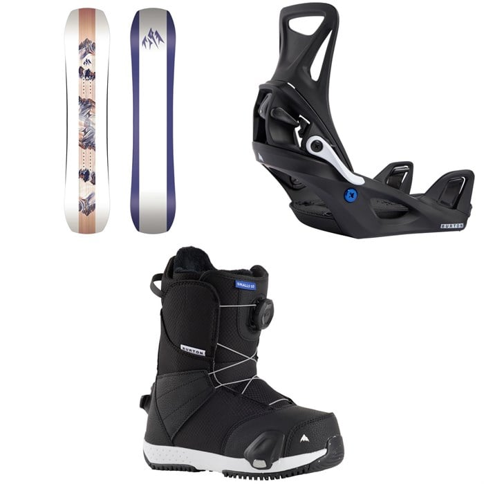 Jones - Jones Twin Sister Snowboard + Step On Snowboard Bindings + Smalls Step On Snowboard Boots - Kids'  2026