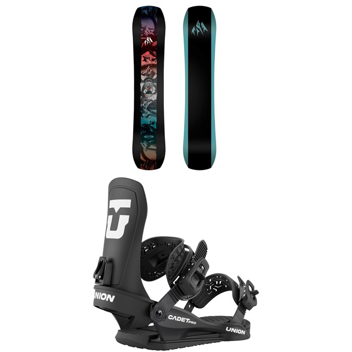 Jones - Jones Mountain Twin Snowboard + Union Cadet Pro Snowboard Bindings - Kids' 2026