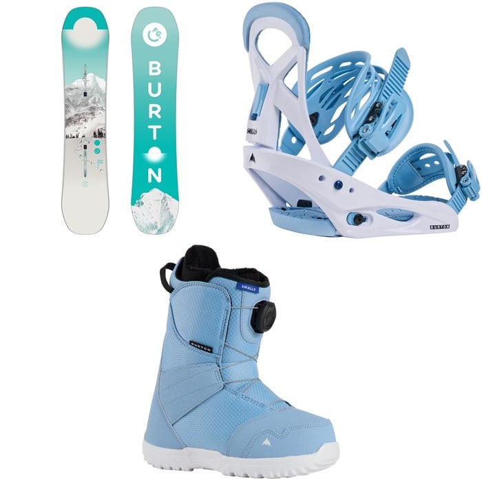 Burton - Burton Feelgood Smalls Snowboard + Smalls Snowboard Bindings + Smalls BOA Snowboard Boots - Kids' 2026