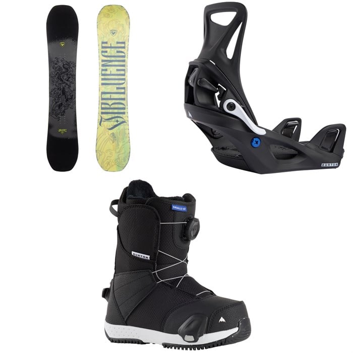 Rossignol - Rossignol Jibfluence Snowboard + Burton Step On Snowboard Bindings + Smalls Step On Snowboard Boots - Kids' 2026