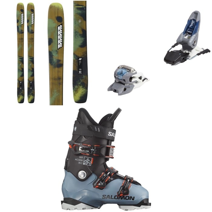 K2 - K2 Mindbender Team Skis + Marker Squire 11 Ski Bindings + Salomon QST Access 70 T GW Ski Boots - Kids'