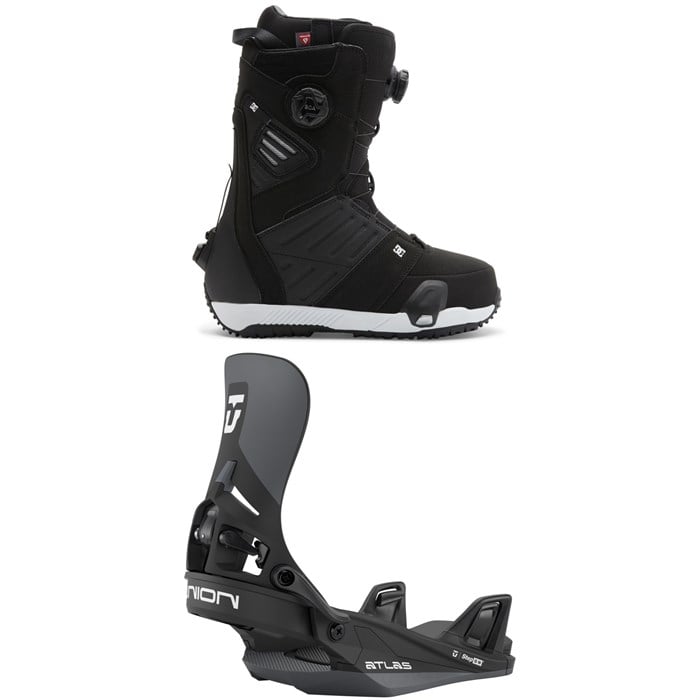 DC - DC Judge Step On Snowboard Boots + Union Atlas Step On Snowboard Bindings 2026