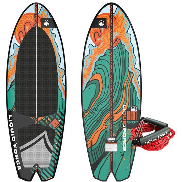 Liquid Force - Liquid Force Rocket Wakesurf Board with Surf Rope 2026