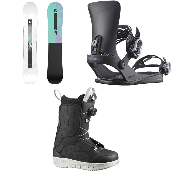 Salomon - Salomon Bliss X Snowboard + EDB X Snowboard Bindings + Pearl Boa X Snowboard Boots - Women's 2026