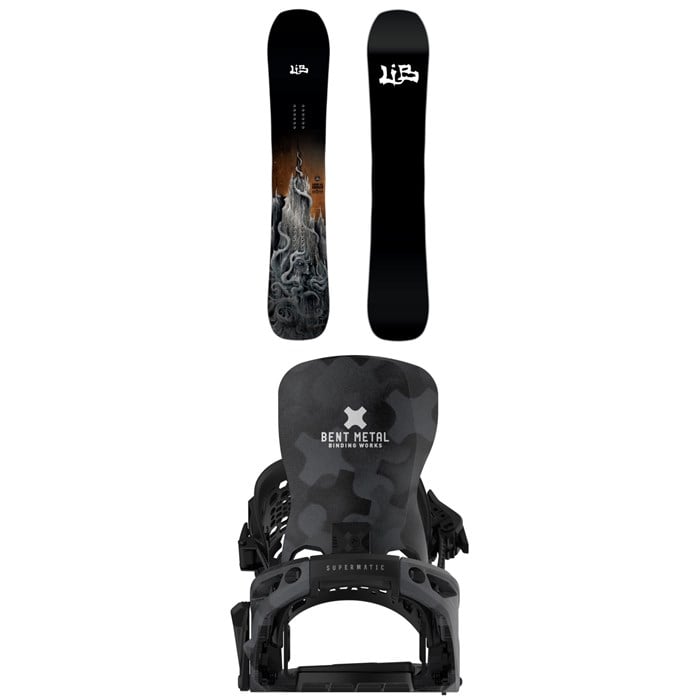Lib Tech - Lib Tech Skunk Ape Camber Snowboard + Bent Metal Lightning Supermatic Snowboard Bindings 2026