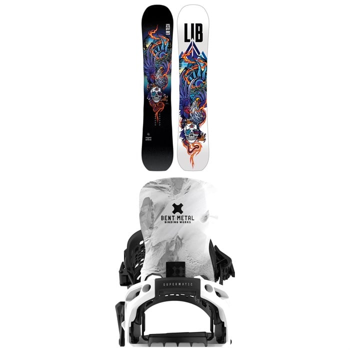 Lib Tech - Lib Tech Terrain Wrecker C2X Snowboard + Bent Metal Lightning Supermatic Snowboard Bindings 2026