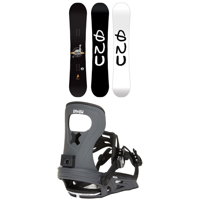 GNU - GNU Facts BTX Snowboard + Bent Metal Joint LTD Snowboard Bindings 2026