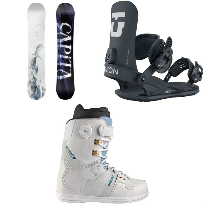 CAPiTA - CAPiTA Birds Of A Feather Snowboard + Union Legacy Snowboard Bindings + Deeluxe D.N.A. Snowboard Boots - Women's 2026